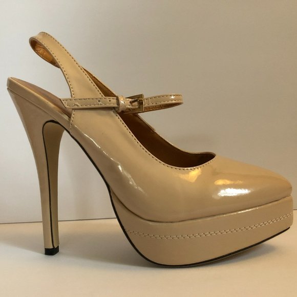 Nude High Heels Size 8.5 - Picture 1 of 7